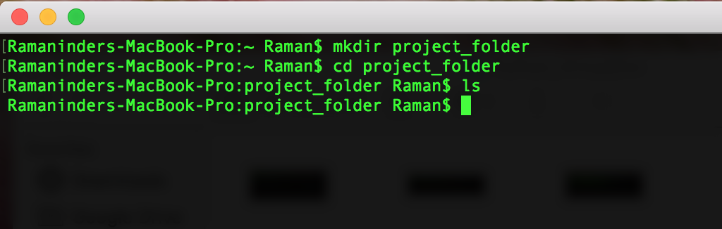  Making the project_folder